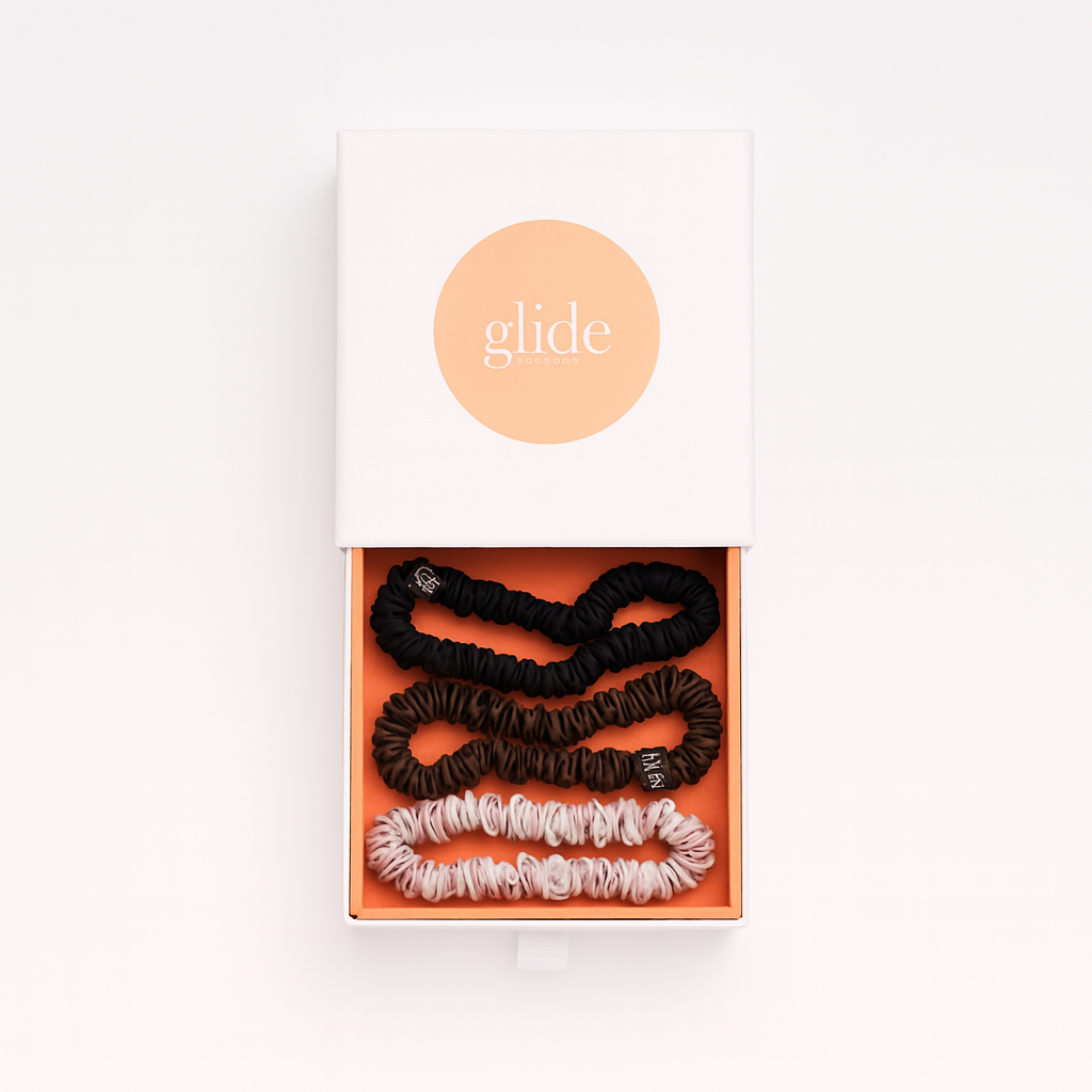 Glide Scrunchie Set Cocoa